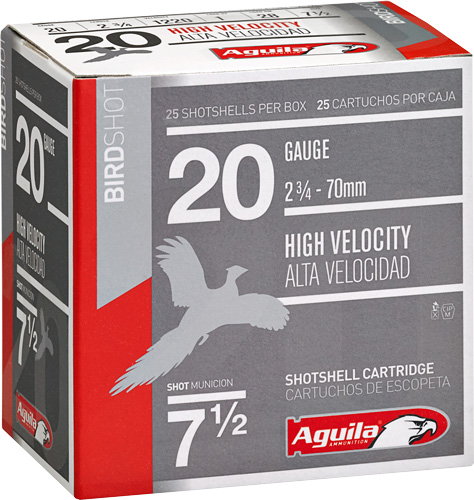 AGUILA SHOTSHELL 20GA 2.75" - 1OZ #7.5 250RD CASE LOT