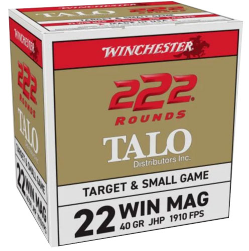 WINCHESTER 22WMR 40GR JHP - 222RD 10BX/CS TALO