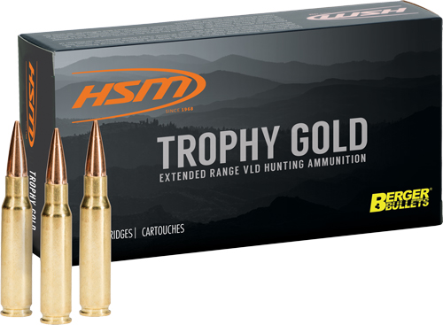 HSM TROPHY GOLD 6.5 GRENDEL - 130GR BERGER VLD 20RD 25BX/CS