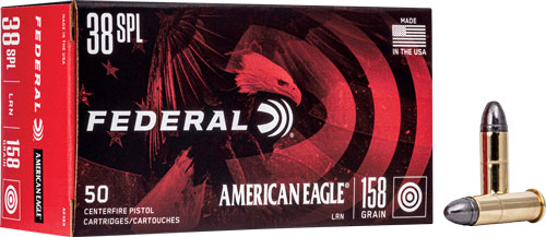 FEDERAL AE 38 SPECIAL 158GR - RN 50RD 20BX/CS