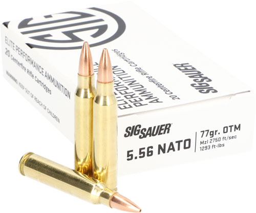 SIG 5.56X45 77GR ELITE OTM - 20RD 10BX/CS