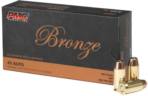 PMC 45 ACP 185GR JHP - 50RD 20BX/CS