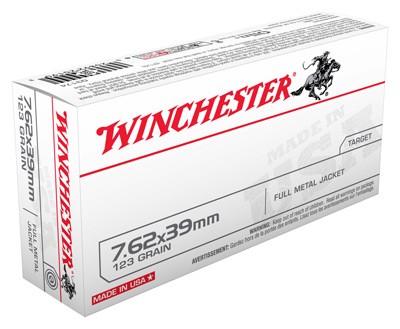 WINCHESTER USA 7.62X39 123GR - FMJ 20RD 10BX/CS