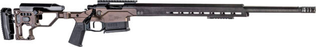 CHRISTENSEN MPR 338LAPUA - 27" CF BLK/DESERT BROWN M-LOK