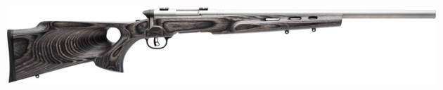 SAVAGE BMAG TARGET 17WSM 22" - HB SS/GREY LAMINATE T-HOLE