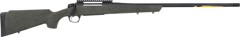 CVA CASCADE 7MM PRC 24" #3 - W/RAIL BLACK/OD GREEN