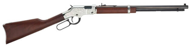 HENRY SILVER EAGLE 22S/L/LR - 20" OCTAGON WALNUT ENGRAVED