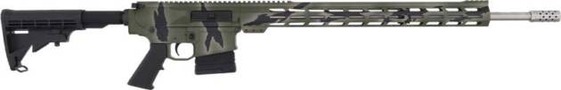 GLFA AR10 RIFLE 243 WIN - 24" S/S BBL 5-RD PURSUIT GRN