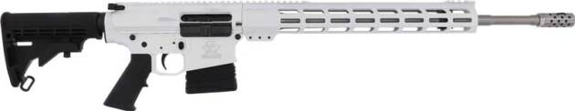 GLFA AR10 RIFLE 6.5CM 20" S/S - BBL 10-SHOT WHITE