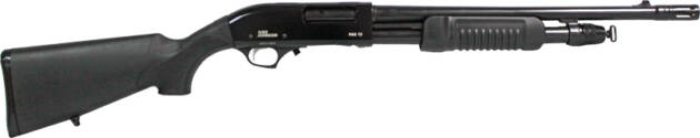 IVER JOHNSON PUMP 12GA 3" 18" - MUZZLE BRAKE BLUED SYNTHETIC
