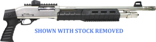 IVER JOHNSON PUMP 12GA 3" 18" - NICKEL QD PISTOL GRIP STOCK - Image 2