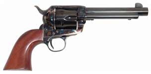 CIMARRON FRONTIER 38SPL/357MAG - PW FS 5.5" CC/BLUED WALNUT