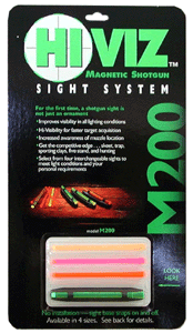 HIVIZ M200 SHOTGUN FRONT SIGHT - MAGNETIC FOR .171-.265" RIBS