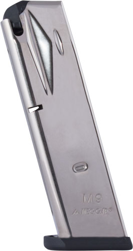 MEC-GAR MAGAZINE BERETTA 92FS - 9MM LUGER 15RD NICKEL