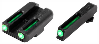TRUGLO SIGHT SET FOR GLOCK - 42/43 TRITIUM/FIBER OPT GREEN