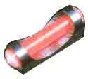 TRUGLO SIGHT FAT BEAD 3MM - THREAD FIBER OPTIC RED