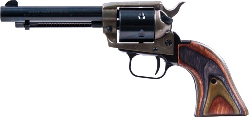 HERITAGE 22/22WMR COMBO 4.75" - BLUED/C.COLORED LAMINATE GRIPS - Image 2