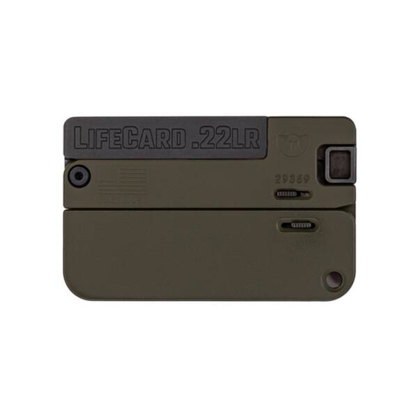 TRAILBLAZER FIREARMS LIFECARD 22LR BLACK/OD GREEN