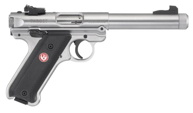 RUGER MKIV TARGET 22LR 5.5" SS TB