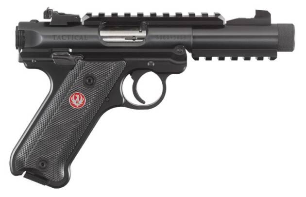 RUGER MKIV TACTICAL 22LR 4.4" BLK/SY