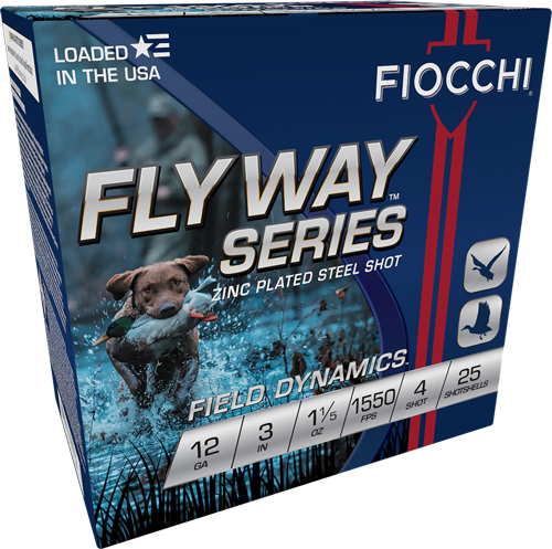 FIOCCHI FLYWAY 12GA 3" 1-1/5OZ - #4 1550FPS 25RD 10BX/CS