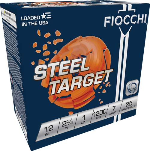 FIOCCHI STEEL 12GA 2.75" - 1OZ #7 1200FPS 250RD CASE LOT