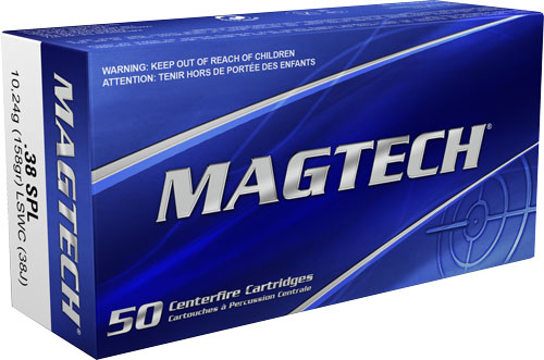 MAGTECH 38 SPECIAL 158GR LEAD - SWC 50RD 20BX/CS