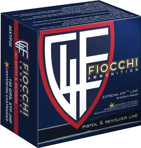 FIOCCHI 40 SW 155GR XTP-HP - 25RD 20BX/CS