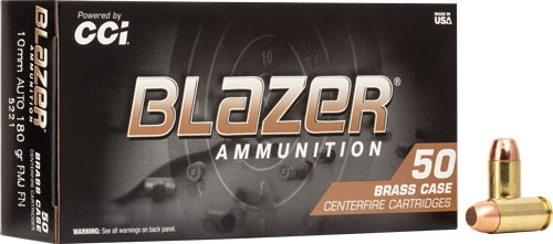 CCI BLAZER BRASS 10MM 180GR - FMJ 50RD 20BX/CS