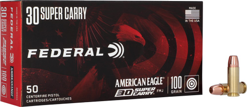 FEDERAL AE 30 SUPER CARRY - 100GR FMJ 50RD 20BX/CS
