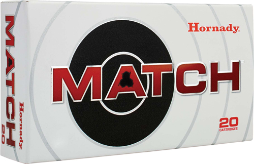 HORNADY MATCH 308 WIN 168GR - BTHP 20RD 10BX/CS