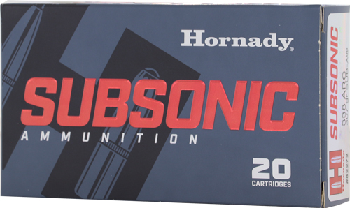 HORNADY SUBSONIC 338 ARC - 307GR SUB-X 20RD 10BX/CS