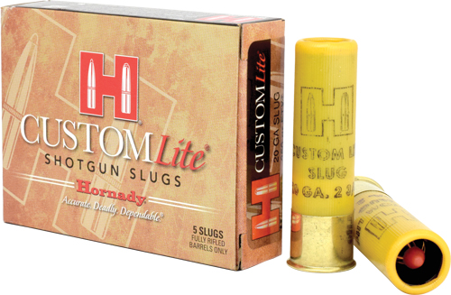 HORNADY CUSTOM LITE 20GA 2.75" - 250GR SABOT SLUG 5RD 20BX/CS