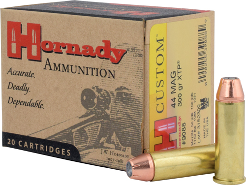 HORNADY 44 REM MAG 300GR - XTP 20RD 10BX/CS