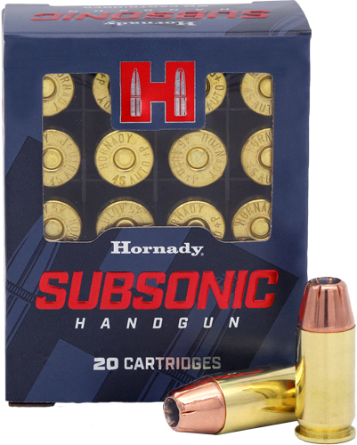 HORNADY SUBSONIC 45 ACP 230GR - XTP 20RD 10BX/CS