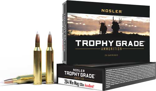 NOSLER TROPHY GRADE 264 WIN - MAG 130GR ACCUBOND 20RD 10BX/C