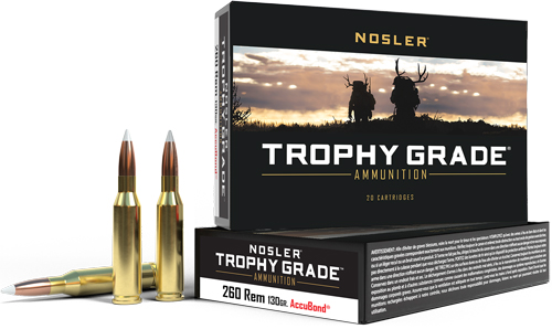 NOSLER TROPHY GRADE 260 REM - 130GR ACCUBOND 20RD 10BX/CS
