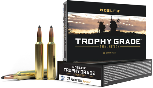 NOSLER TROPHY GRADE 28 NOSLER - 160GR PARTITION 20RD 10BX/CS