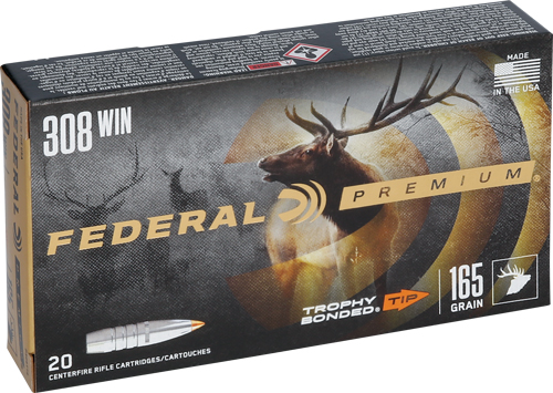 FEDERAL PREMIUM 308 WIN 165GR - TROPHY POLY TIP 20RD 10BX/CS