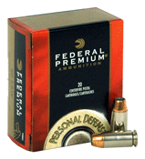 FEDERAL PREMIUM 40 SW 165GR - HYDRA-SHOK JHP 20RD 25BX/CS