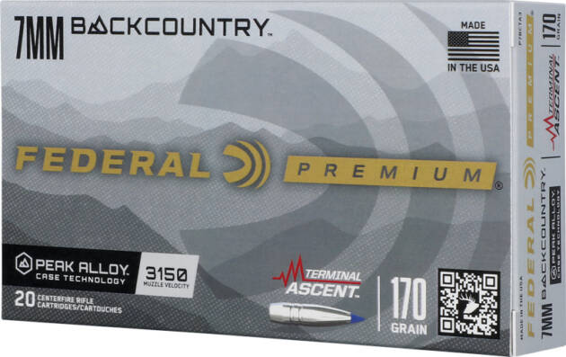 FEDERAL 7MM BC 170GR TERMINAL - ASCENT 20RD 10BX/CS