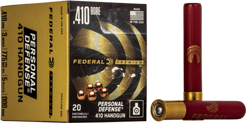 FEDERAL PREMIUM 410 3" 000 - BUCK 5 PELLET 20RD 10BX/CS