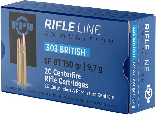 PPU 303 BRITISH 150GR SP - 20RD 10BX/CS