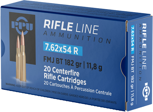 PPU 7.62X54R 182GR FMJ - 20RD 10BX/CS