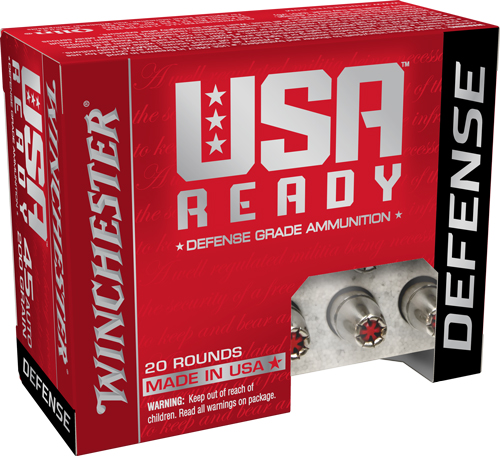 WINCHESTER USA READY 45 ACP - 200GR JHP 20RD 10BX/CS