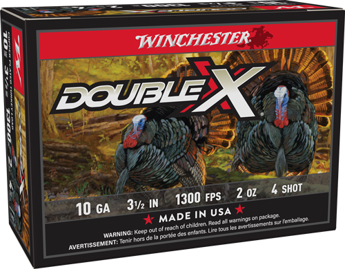 WINCHESTER DOUBLE-X 10GA 3.5" - 2OZ #4 10RD 10BX/CS
