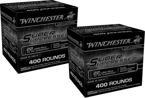 WINCHESTER SUPER SUPPRESSED - 22LR 45GR LEAD-RN 800RD 2BX/CS