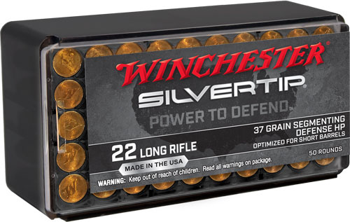 WINCHESTER SILVERTIP 22LR 37GR - HP 50RD 40BX/CS