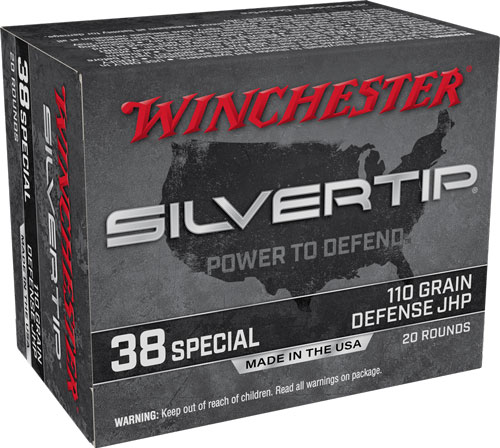 WINCHESTER SILVERTIP 38 - SPECIAL 110GR JHP 20RD 10BX/CS