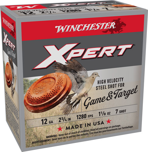 WINCHESTER XPERT STEEL 12GA - 2.75" 1-1/8OZ #7 25RD 10BX/CS